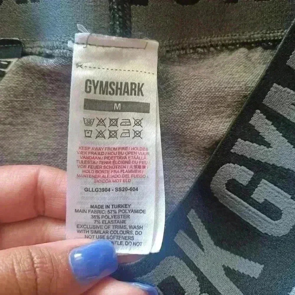 Gymshark Womens Gray And Black Flex Leggings M - Picture 8 of 14